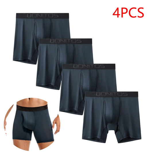 4pcs Front opening underpants men brand Boxers man sexy boxer shorts Men's panties gift underwear for mens calecon