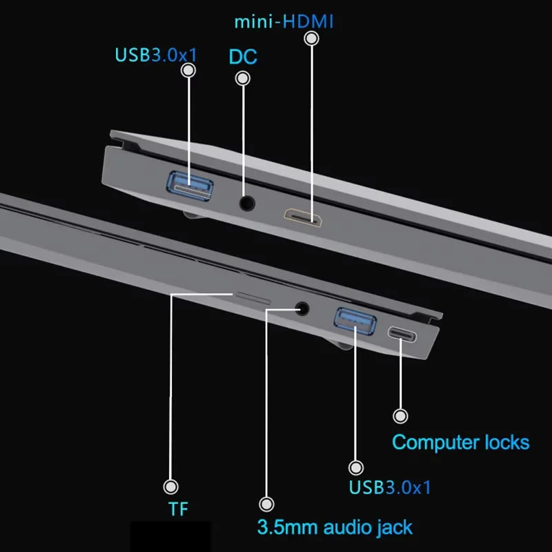 New I7 15.6' Laptop Computer PC Intel Core I7-1165G7 16GB RAM 1/2TB SSD Windows 11 Fingerprint Unlock Notebook Backlight Laptop