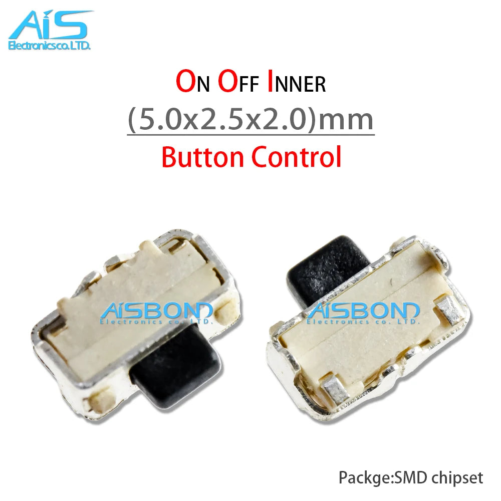 10Pcs/Lot Mobile Phone Power On Off Inner Micro Switch Button Control For Sansung S2 S3 S4 Note3 I8190 I8160 3mm 4mm 5mm HTC