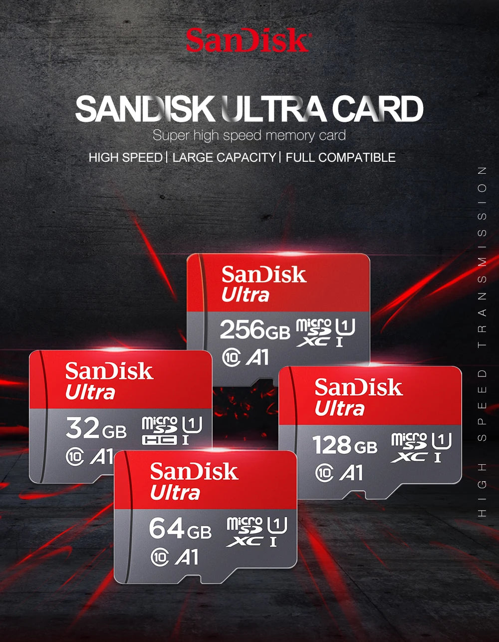 100% Original Sandisk Micro SD Card 128GB Class10 Flash TF Card 128GB Memory Card 128gb memoria disk for samrtphone and table PC