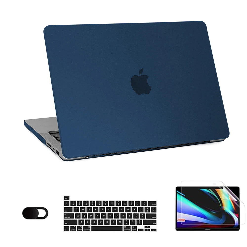 2025 New Ultra Thin Hard Shell Laptop Case For Macbook Air 13 Case For Macbook Pro 14 M4 M3 M2 M1 Chip Air 13 13.6 15 2024 Cover