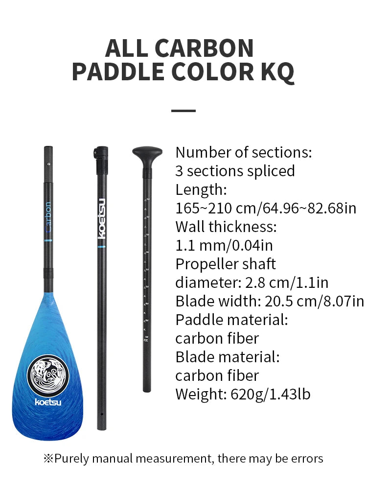 KOETSU [Full Carbon Fiber SUP Paddle] Light as a feather, strong as steel Switch between racing and cruising at will