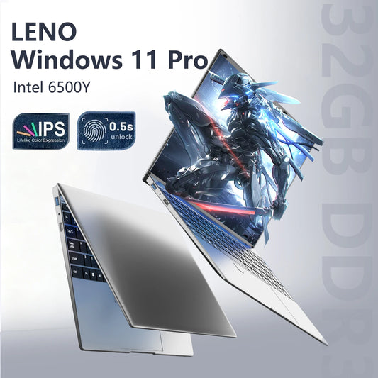 15.6" HOT Laptop 32GB DDR3 512GB 1TB 2TB SSD Windows11 Notebook Pc Gamer Intel 6500Y Office Computer with Backlit Fingerprint