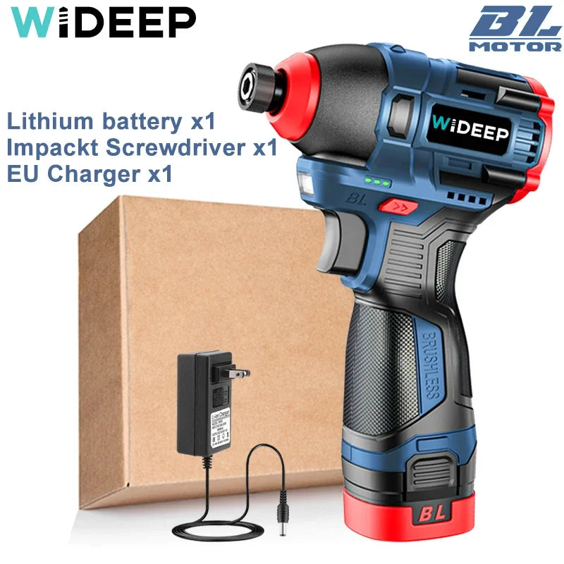 16.8V Brushless 70N.m Electric Cordless Drill 160N.m Impact Driver Screwdriver Household Multifunction Hit Power Tools