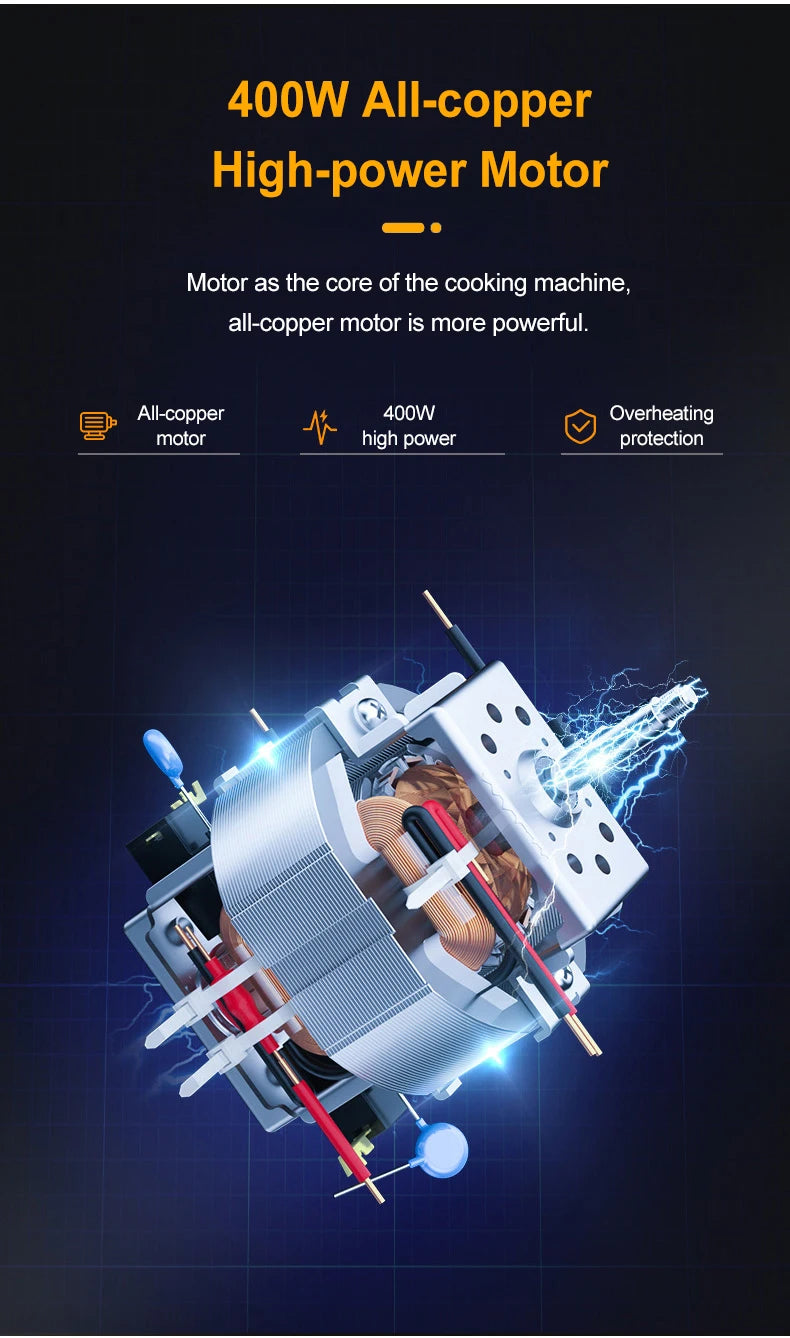 Juicer Centrifugal 400W Electric Orange Juicer Machine Household Large Caliber Residue Separation Vegetable Juicer 220V/110V