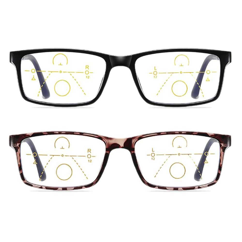 Intelligent Multifocal Progressive Reading Glasses for Men Women Near and Dual-use Anti-Blue Light Eyewear Очки Для Зрения