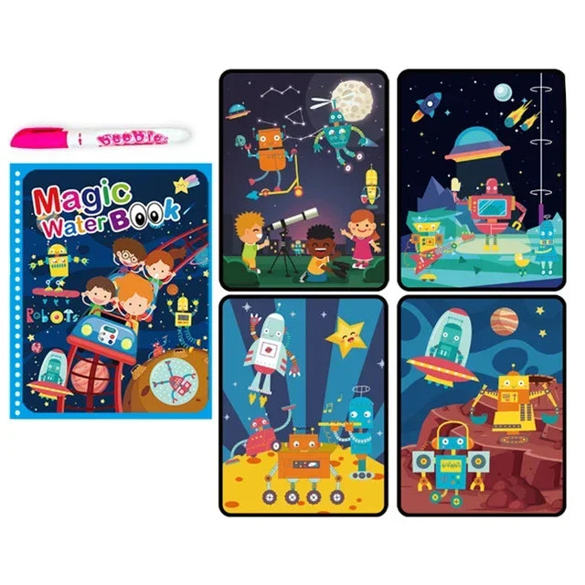 Drawing Coloring Books for Kids Magic Water Book with Pen 2 To 4 Years Old Children Learning  Education Toy Baby Montessori Toys