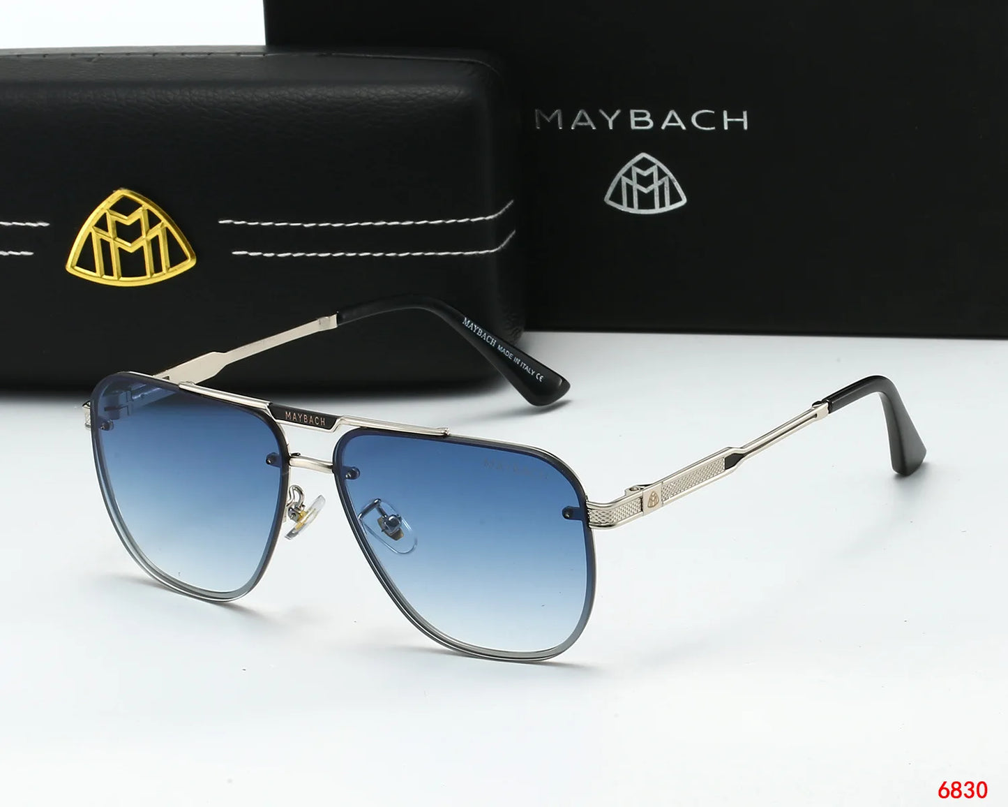 MAYBACH Sunglasses Luxury brand UV400 Protection for Men and women Classic Sun Glasses High Quality Eyewears Pilot Goggle 6830