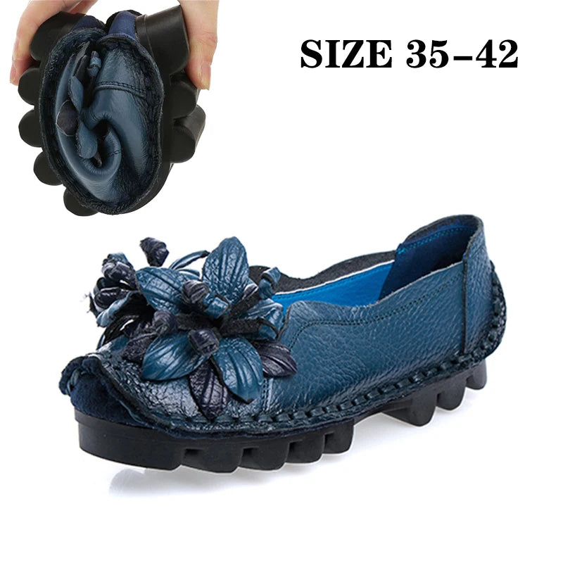 2025 New real leather ballet flats mixed colors moccasins women's slip on shoes luxury patchwork flats lady driving loafer woman