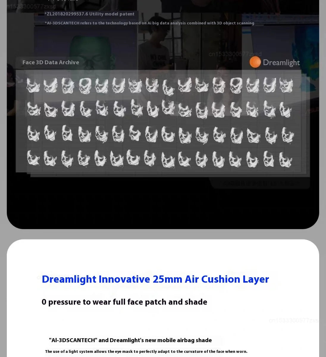 Xiaomi Dreamlight 4Spro Airbag Eye Mask Silk Texture Shading Sleep for Adult Eye Fatigue Stereoscopic Sleep Adjustable Eye Mask