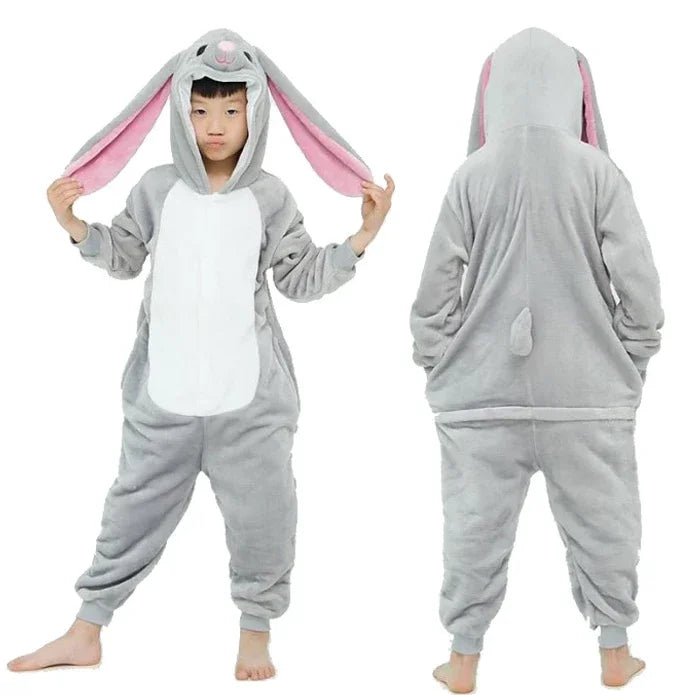Dinosaur Cosplay Children's Costume Cute Kids Sleepwear Flannel Animal Onesies Boys Girls Pajamas Christmas Party Jumpsuit