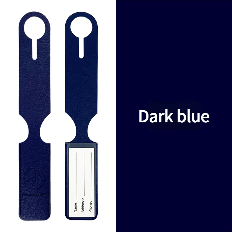 Long PU Luggage Tag for Air Travel - Easy Baggage Identification