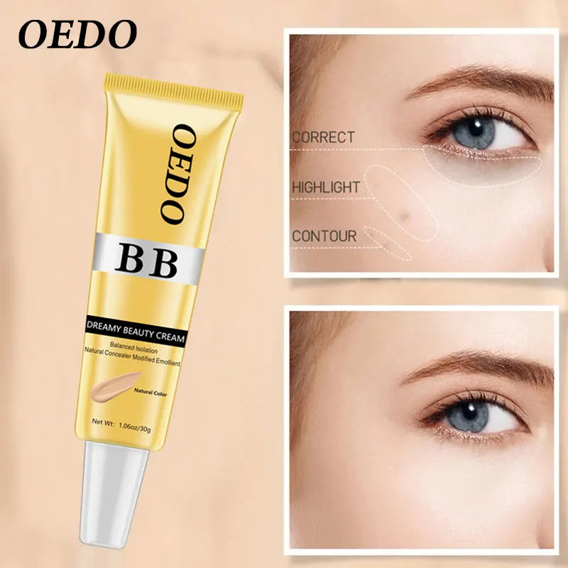 Dreamy Beauty Cream Makeup Natural Concealer BB Cream Face Care Modified Emollient Easy to Wear Sun Block Whitening Cream 30g