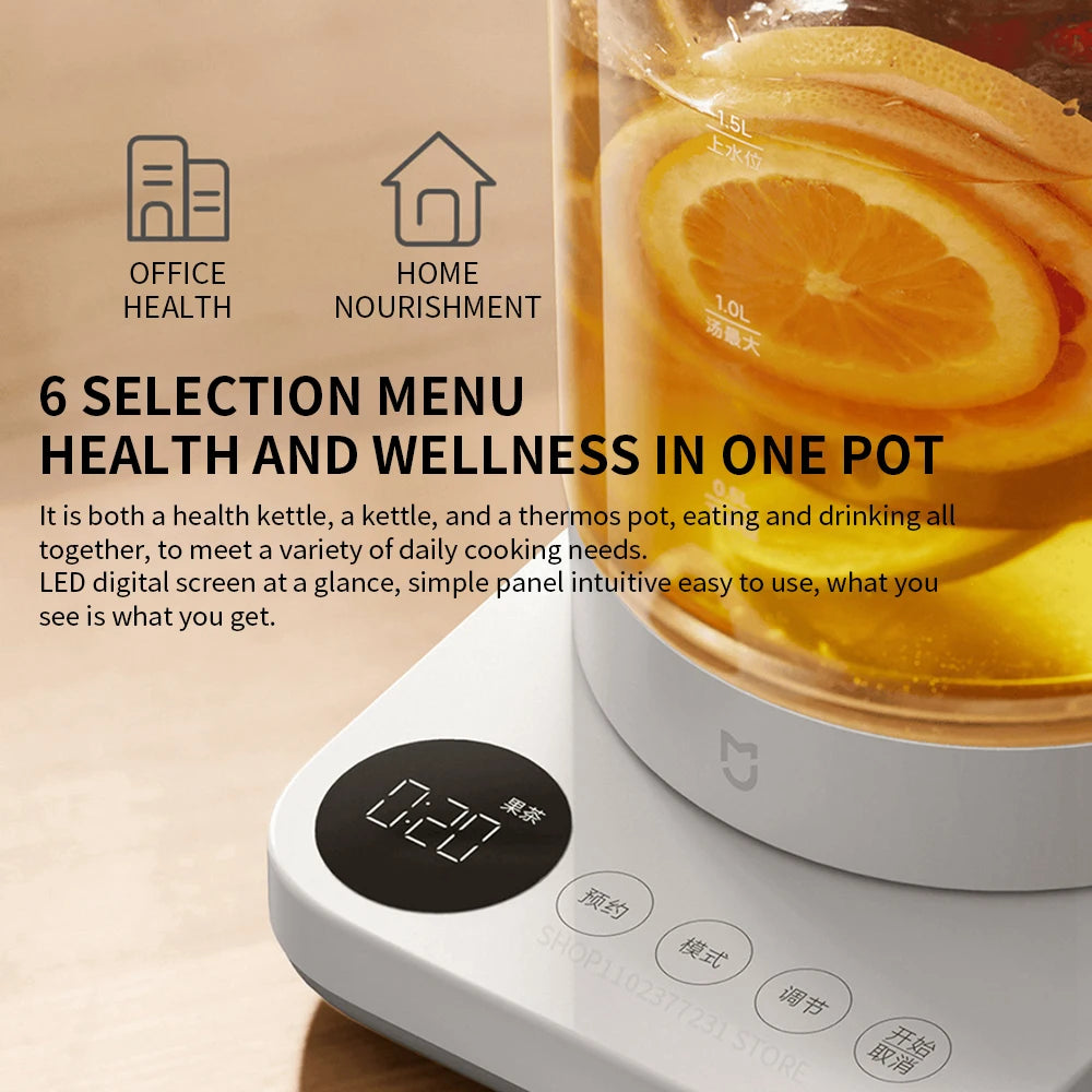 NEW XIAOMI MIJIA Multifunctional Health Pot Electric kettle N1 Household Appliances 800W 304 Stainless Steel Heat Preservation