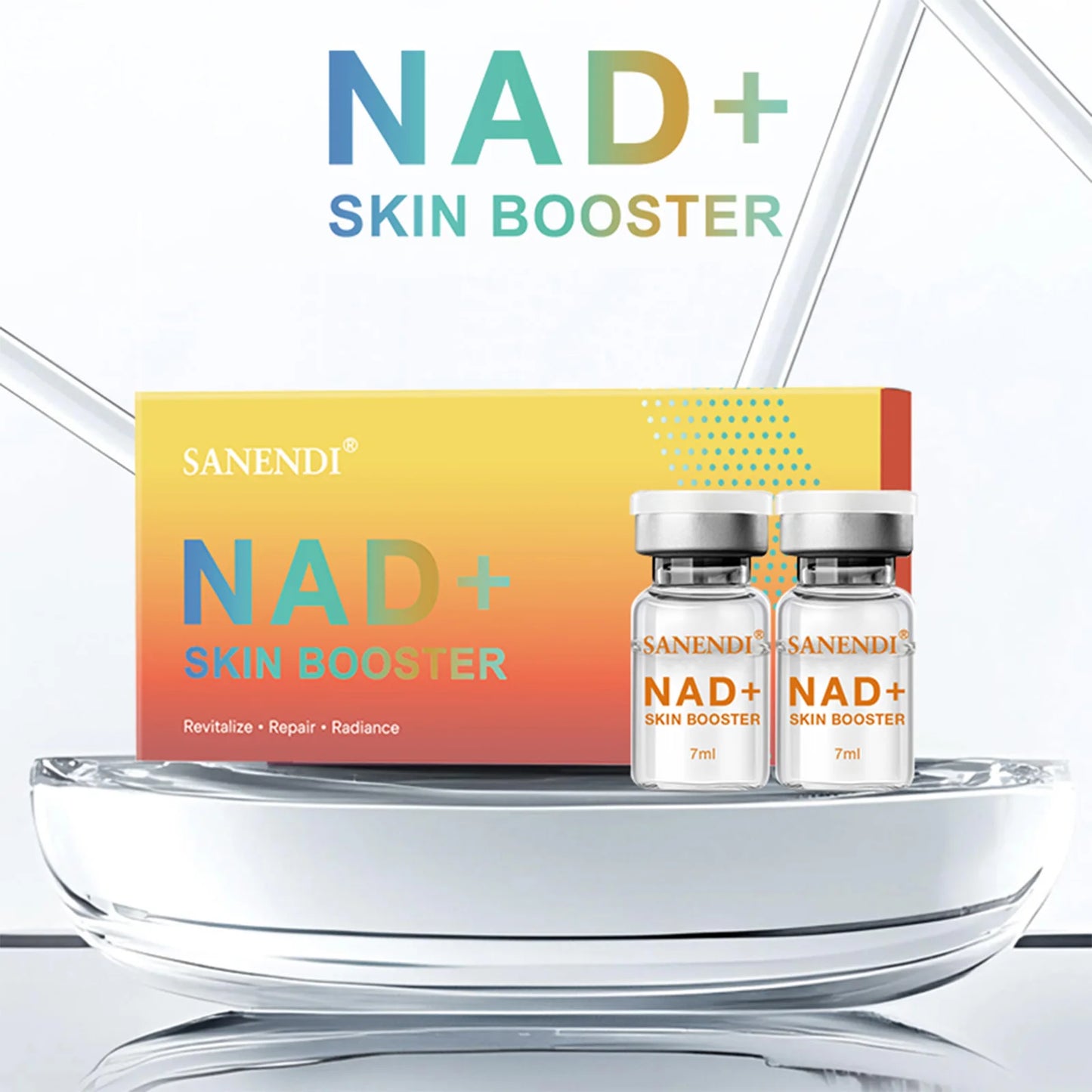 Sanendi Facial Skin Firming Serum NAD+ Age-defying Serum Skin Moisturizing and Replenishing Fine Line Minimizer Skin Care