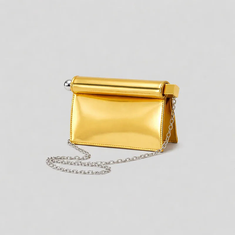 Luxury Designer Handbag for Women New Fashion Take-out Clutch with Metal Dreses Purses Prom Bag for Ladies Crossbody Bag