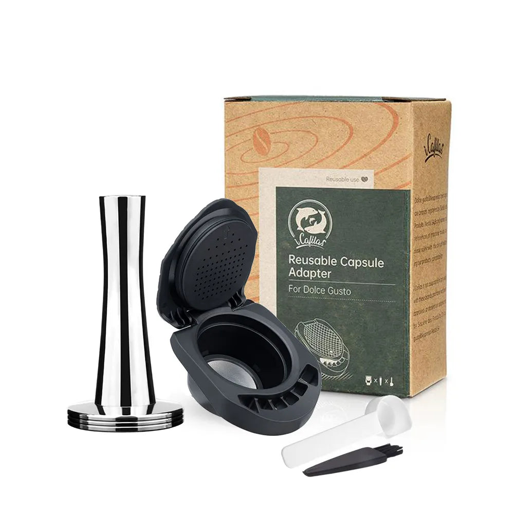 Reusable Coffee Adapter for Dolce Gusto PICCOLO XS/Genio S Coffee Machine Espresso Refill Pod Coffee Capsule Holder Accessories