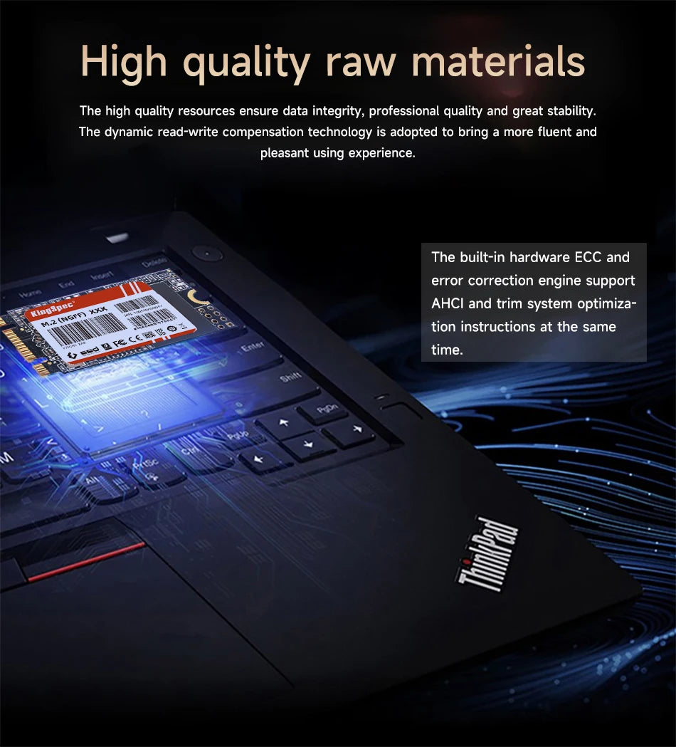 KingSpec NGFF SSD 2242 SATA 128GB 256GB 512GB 1TB M.2 SSD Internal Hard Drive Solid State for Laptop Desktop PC Acer EC 47 Table