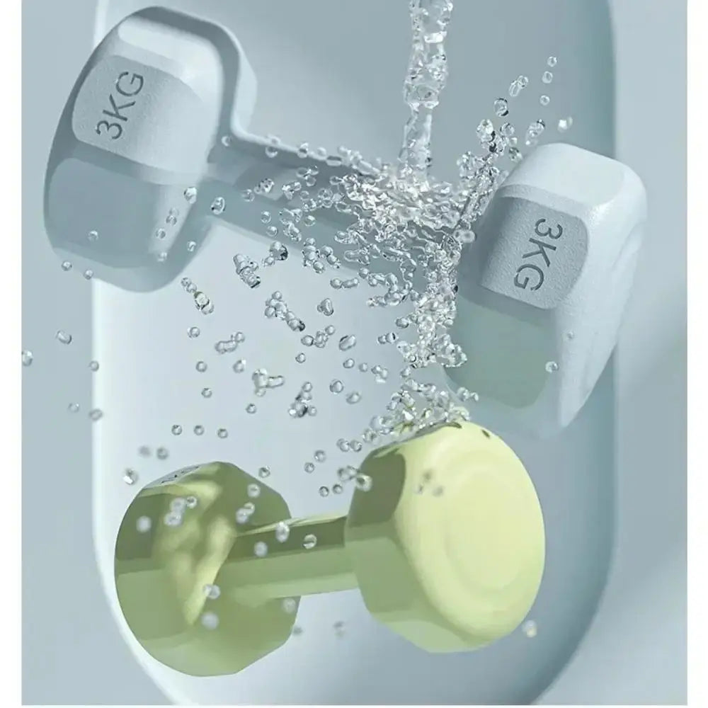 High Quality 1kg Fitness Dumbbell Set PVC Waterproof Kettlebell Non-Slip Anti-Roll Small Dumbbell Home Equipment