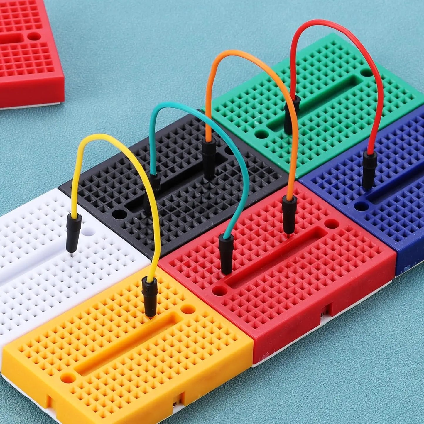 6pcs Solderless Breadboard Small Breadboard 170 Tie Points Prototype PCB Bread Board Electronics Self Adhesive Plates