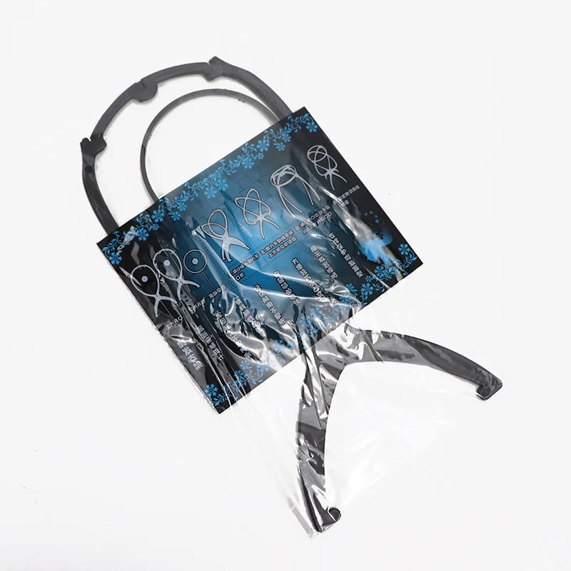 Hair Extension Holder Durable Folding Wig Stand for Solid Color Wigs - Stable Hair Clip and Display Tool