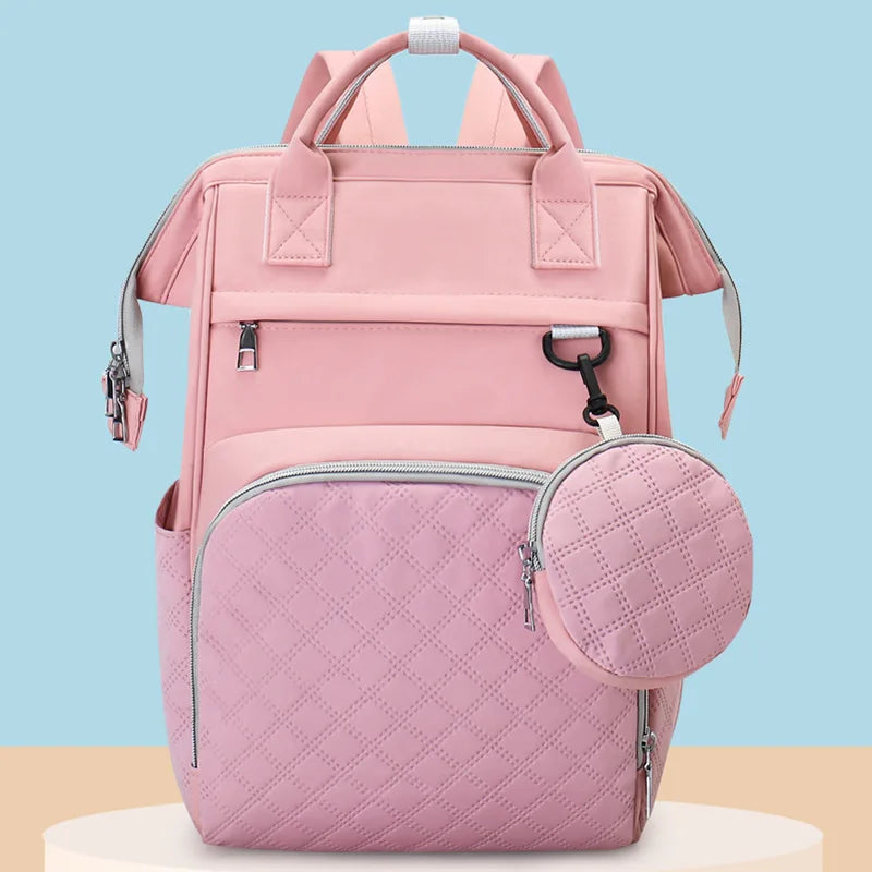 Diaper Bag Backpack Baby Essentials Travel Tote Multifunction Waterproof with Changing Station Pad Stroller Straps Big for Mommy