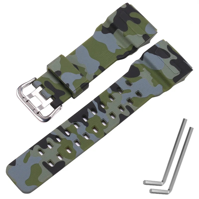 Watchband Accessories Resin Strap Suitable for Casio Mudmaster GG1000 GWG100 GSG100 Men Watch Band