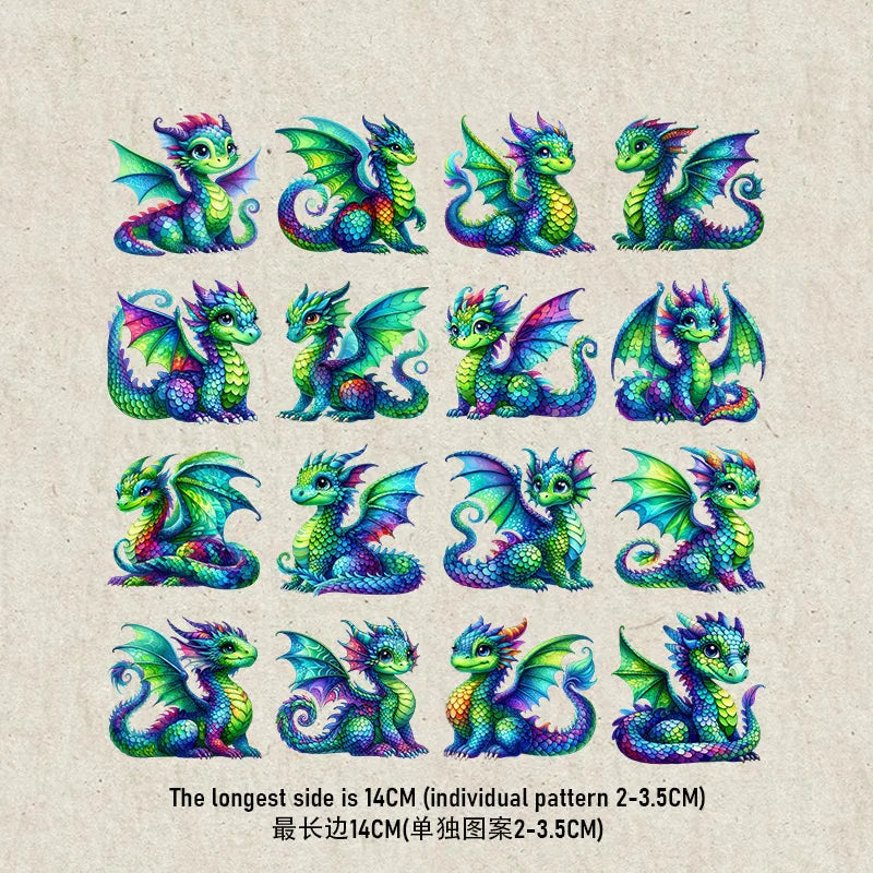 Beetle Dinosaur Rainbow Flower heat transfer iron on printing vinyl stickers T-shirt stickers DIY Toy doll clothing decoration