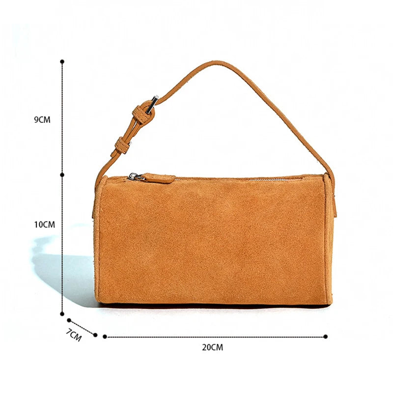 2026 Luxury Brand Design Handbags Lunch Bags Women Genuine Leather Elegant Underarm Bag Fashion Mini Small Shoulder Bags Ladies