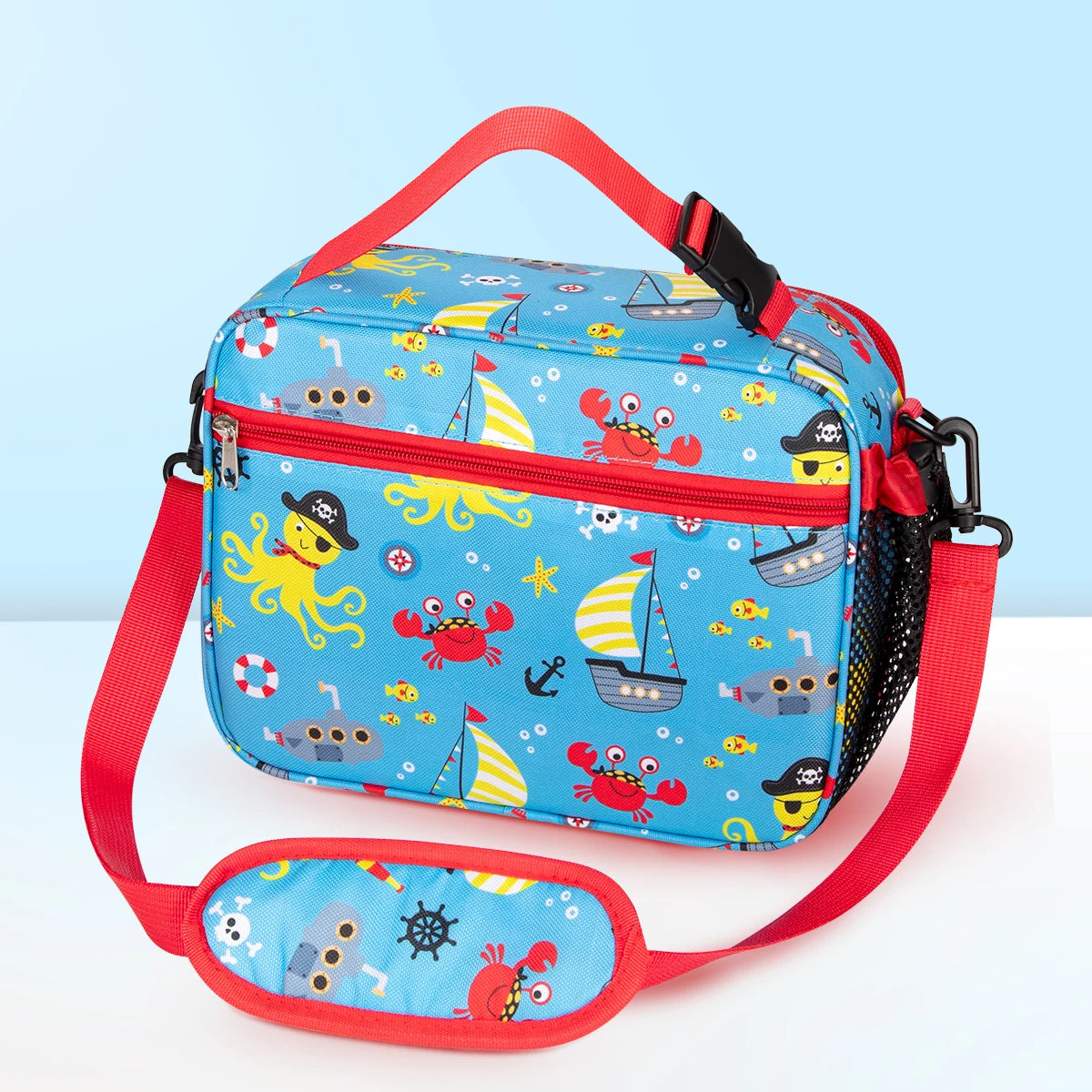 Cartoon Insulated Lunch Bag for Student Portable Food Thermal Box Waterproof Office Lunchbox With Shoulder Strap Insulated Case