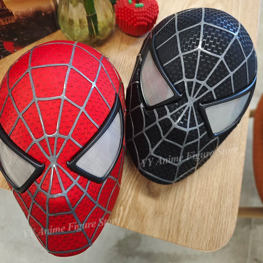 1:1 Marvel Spider-Man Tobey Mask Spiderman Faceshell Detachable Lenses Mascara 3d Cosplay Costume Superhero Xmas Gifts Model