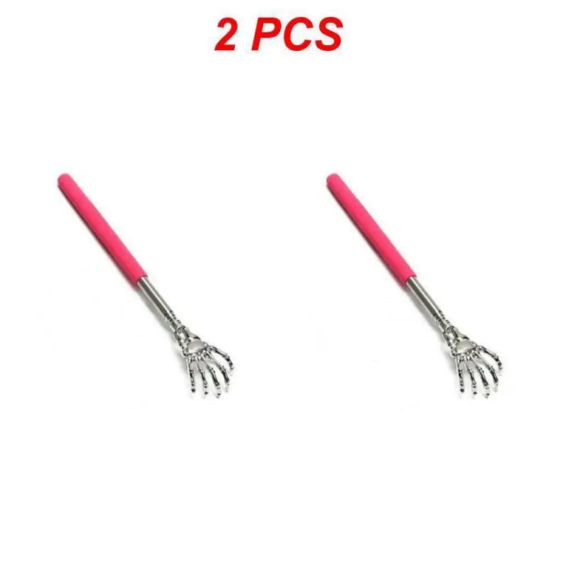 1/2PCS Retractable Back Scratcher Stainless Steel Long Handle Body Scratching Massage Tool Portable Universal Black Blue Health