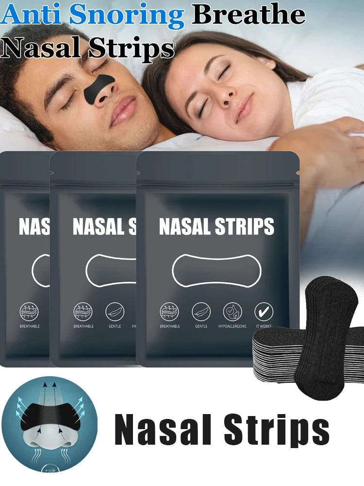 Anti Snoring Nose Strips for Breathing Correction Physical Expansion Breathable 2026 Patch Better Sleep Anti-Snoring Nasal Stri