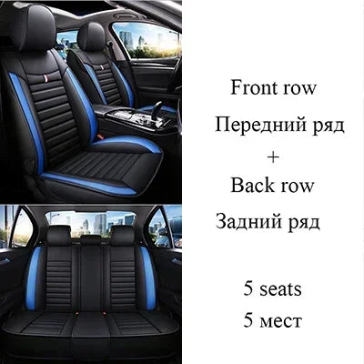 Universal Style Full Coverage Car Seat Cover for Dacia Duster Sandero Renault Clio Fiat Ypsilon Seat Arona Cors Car Accessories