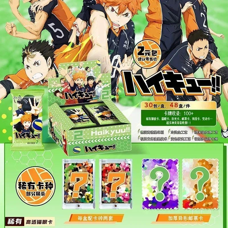 Haikyuu CardsThe Junkyard Showdown Is Coming Hotly with A Passionate Opening Classic Collectible Card Toys and Gifts