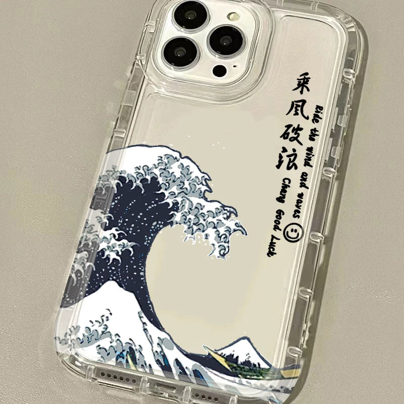 Fashion Great Blue Wave Phone Case For Xiaomi POCO X6 Pro 12T 13T 14 13 12 Pro 10 11 Lite 5G NE  X5 X4 GT X3 NFC F3 F4 F5 F6 M5S