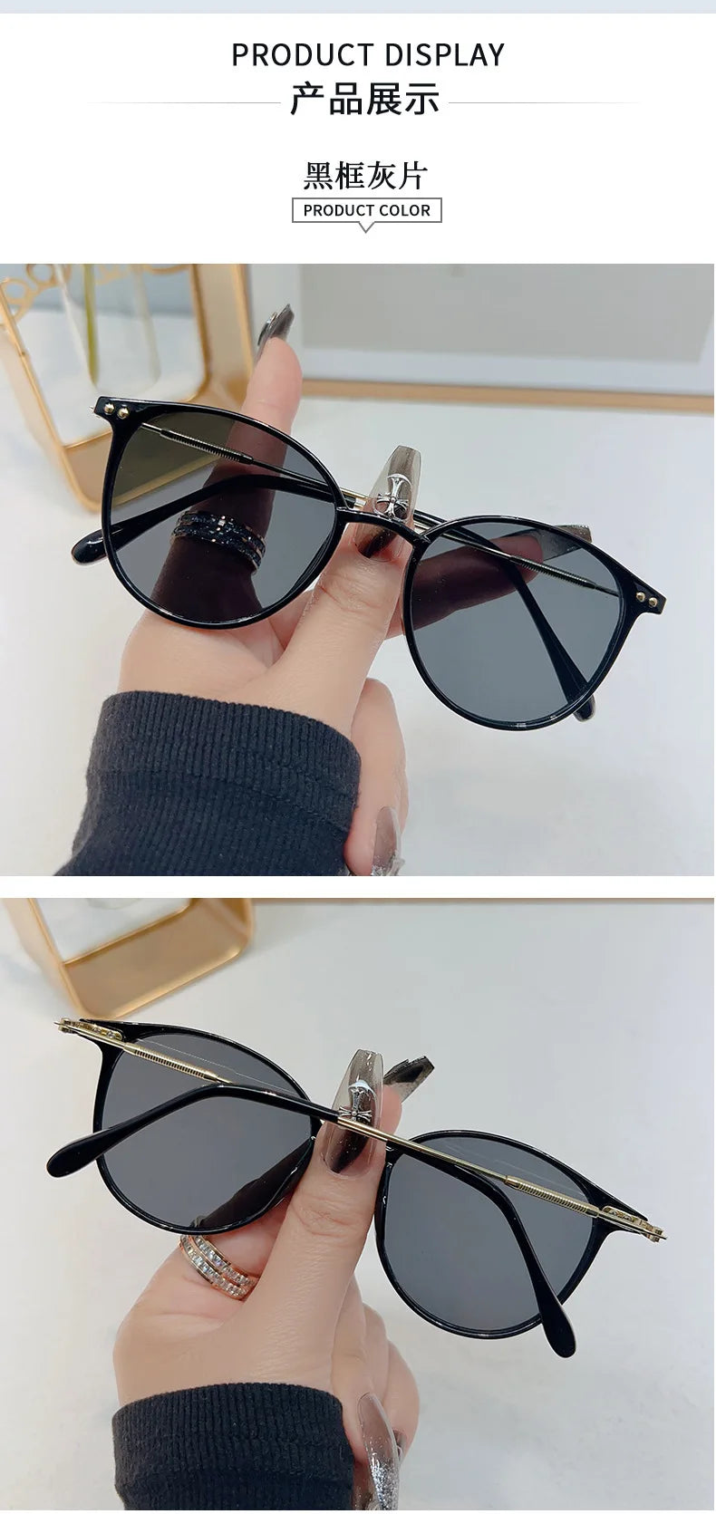 New Round Vintage Sunglasses Women Retro Luxury Designer Sun Glasses For Women's Sunglass Oculos De Sol Shades UV