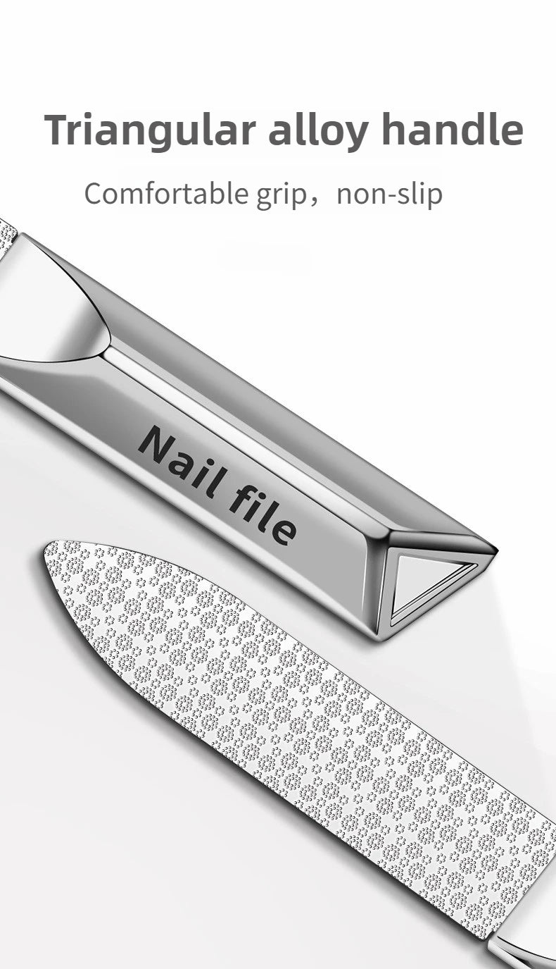 Stainless Steel Double Side Nail File Styling Accessories Polish Remover For Buffer Manicure Tools For Home And Travel