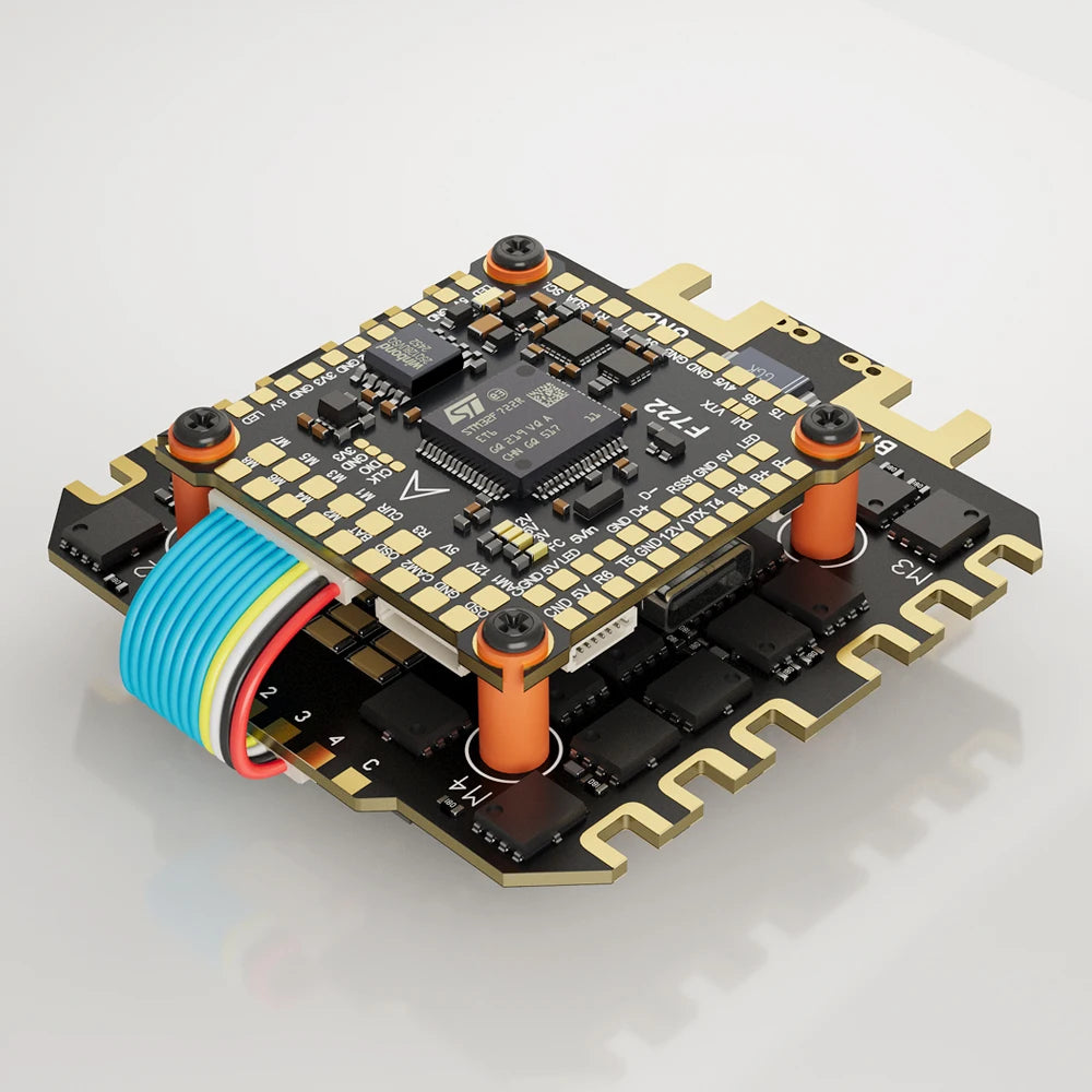 DAKEFPV F722 Flight Control FC 3-12S 100A 120A 4in1 ESC F722 Flight STACK 30x30mm For Remote Control FPV Racing Drone