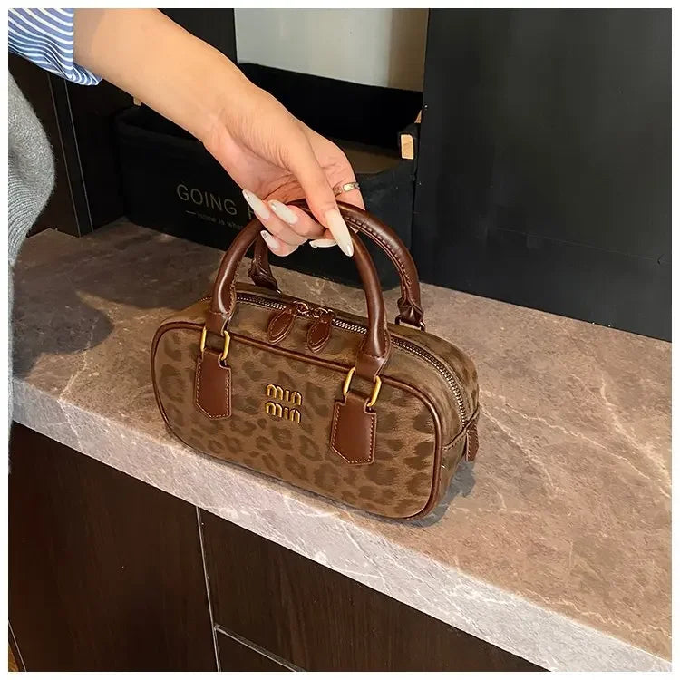 Women's Square Leather Satchel Handbag | Tote Shoulder Crossbody Purse & Diaper Bag