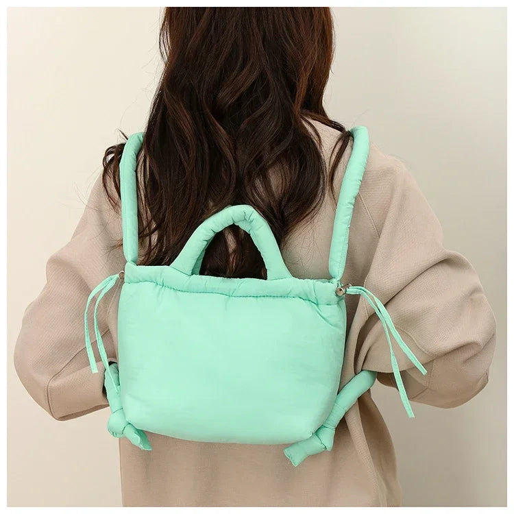 Super Cool Simple Versatile Handbags for Women 2025 Casual Hot Sale Colorful Nylon Small Square Shoulder and Crossbody Bags