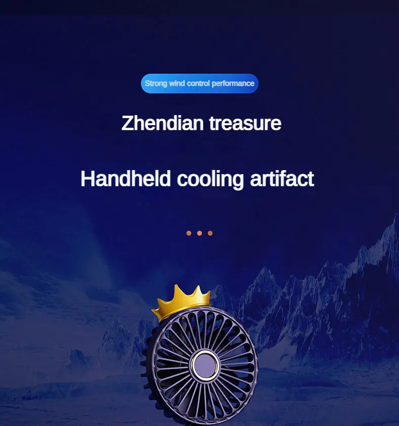 USB Handheld Mini Fan Foldable Portable Neck Hanging Fans 5 Speed USB Rechargeable Fan with Phone Stand and Display Screen