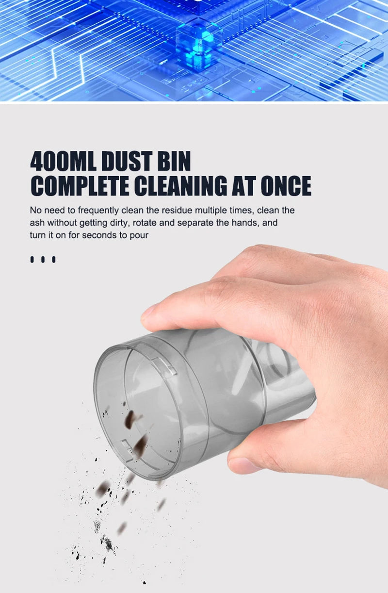 XIAOMI 2900000pa Car Wireless Vacuum Cleaner 120w 3-in-1 Portable Handheld For Home Rechargeable Auto Cordless Cleaner 2025