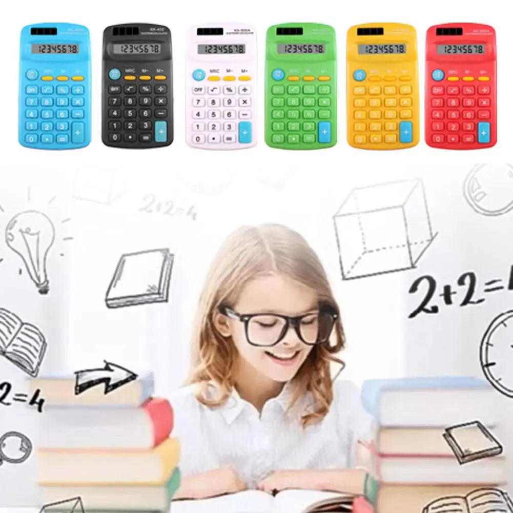 8 Digits Standard Electronic Calculators With Large LCD Display Battery Powered Calculator For Home Office School Financial Tool