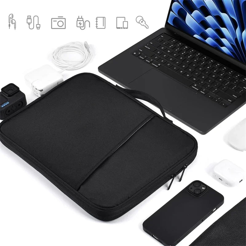 Waterproof Shockproof Handle Bag Laptop Sleeve Case for Macbook Air Pro 16 15 13 Inch M4 M3 M5 Chip Mac Book Cover Accessories