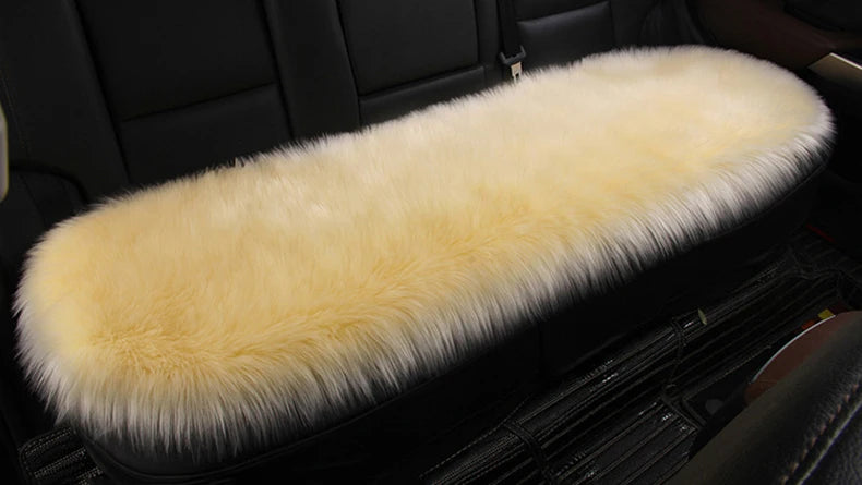 Artificial Wool Car Seat Cushion Winter Plush Auto Seat Cloak Universal Warm Car Seat Cover For Kia Lada Vesta Renault Skoda etc