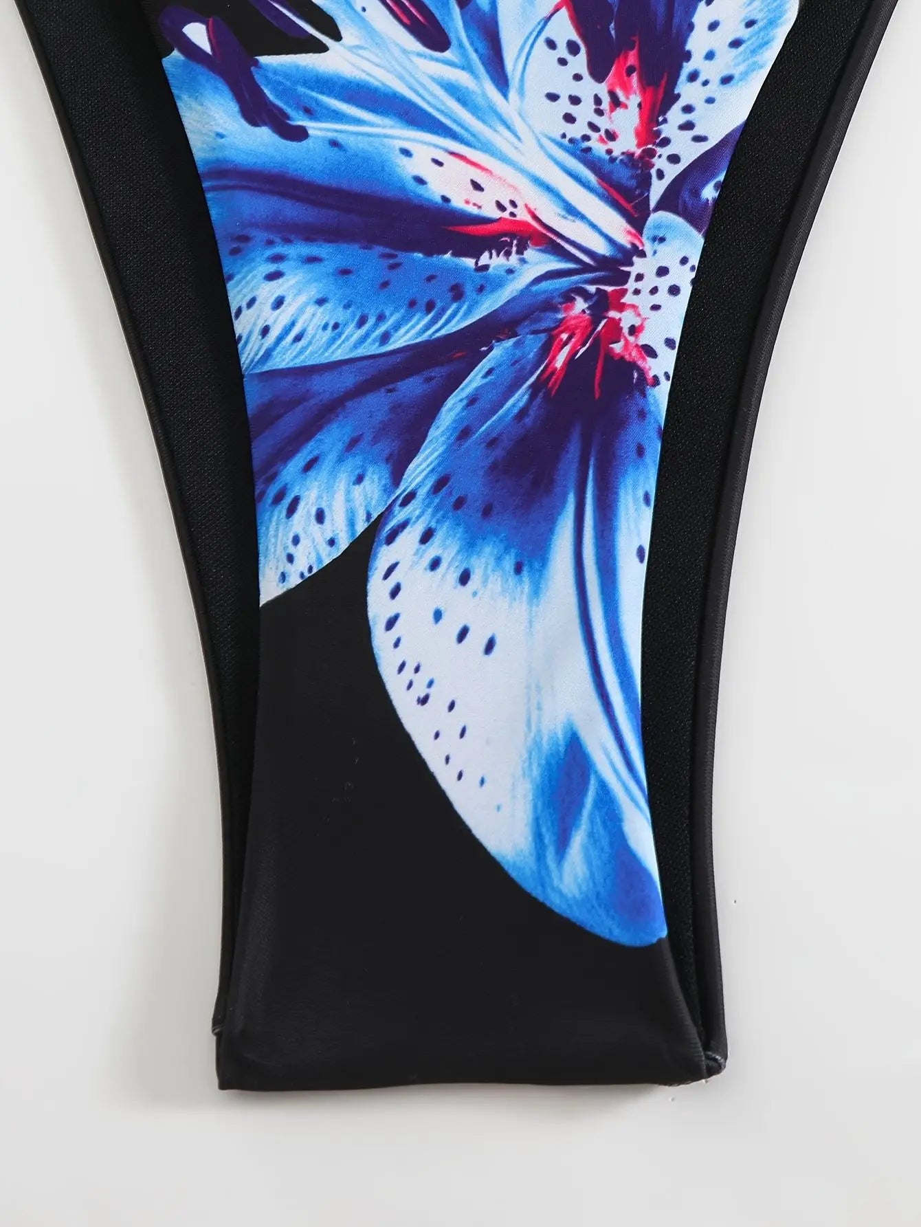 Sexy Bikini Retro Print Tropical Skirted Three-Piece Beachwear Strapless Strap-On Swimsuit Female Adult High Elasticity Backless