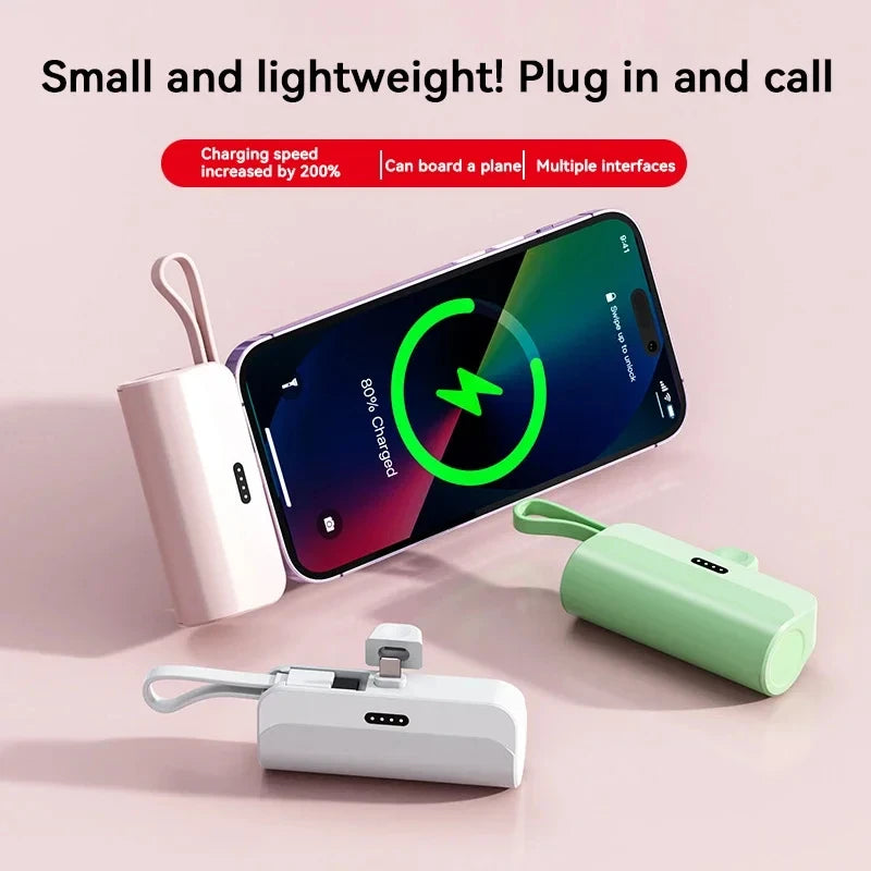 Lenovo 2026 500000mAh Ultra Slim Power Bank Super Fast Charging High Capacity Portable External Battery USB C for Android iPhone