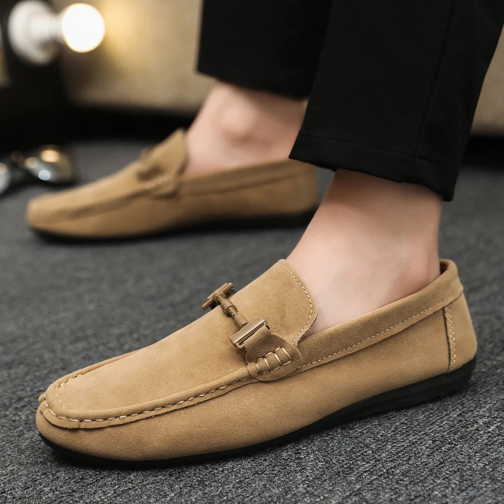 Men Loafers Soft High Quality Spring Autumn Shoes Men Casual Shoes Warm Slip on Flats Driving Shoes Large Size chaussure hommes