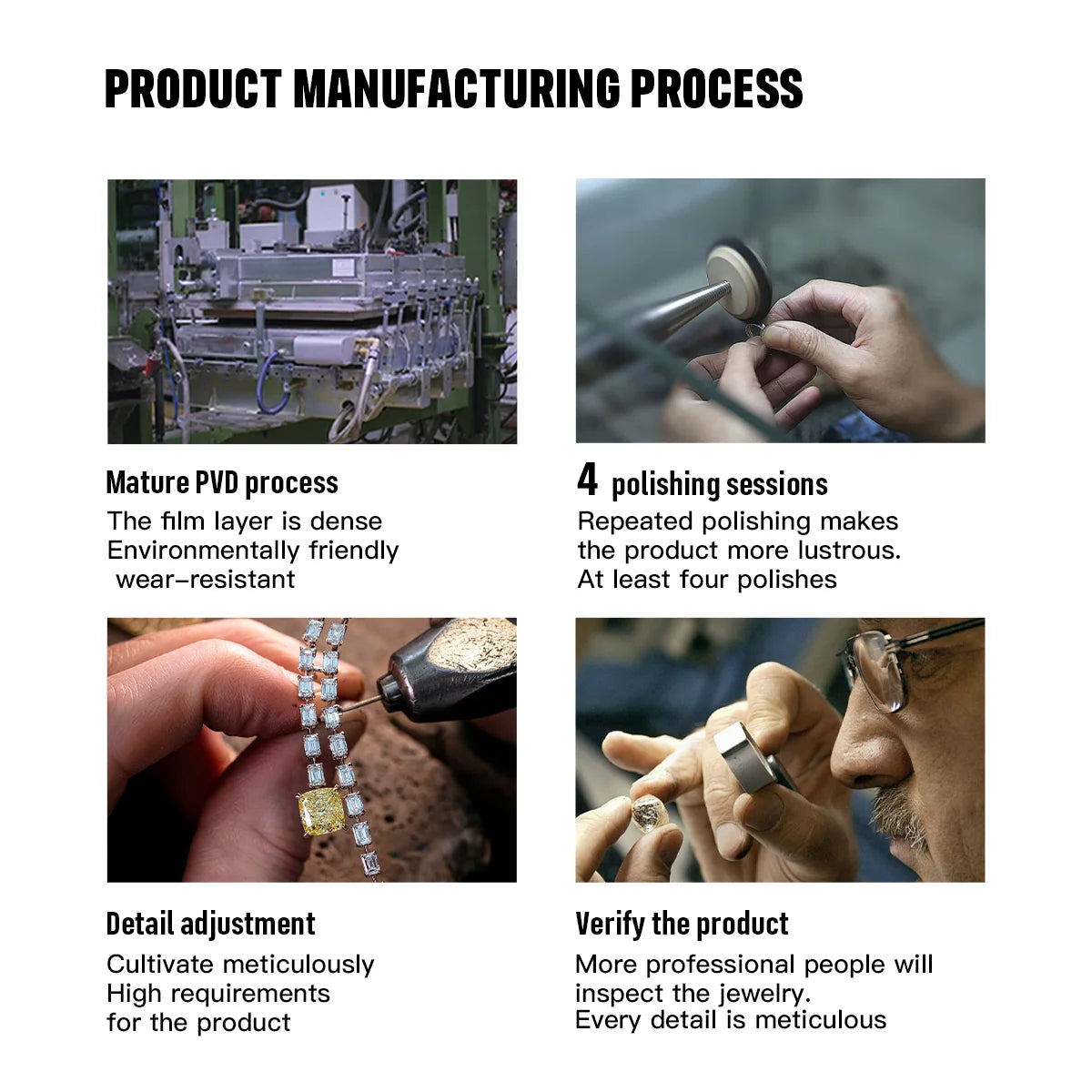 Uworld Simple Classic 18K Gold Color Plated Stainless Steel Water Droplet Shaped White Zircon Y-shaped Chain Stackable Chain Nec